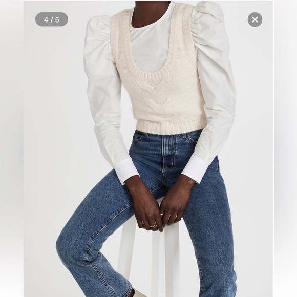 STAUD Kind Top in Ivory - size small - Picture 7 of 15